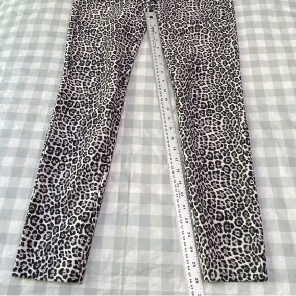 MICHAEL Kors pant leopard prints pattern small stretch back pocket pill on Small - Picture 6 of 9